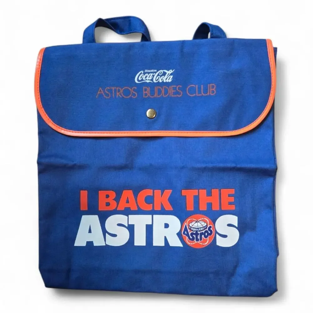 Vintage 1980s Houston Astros Buddies Club Backpack | Coca-Cola | Astrodome Era